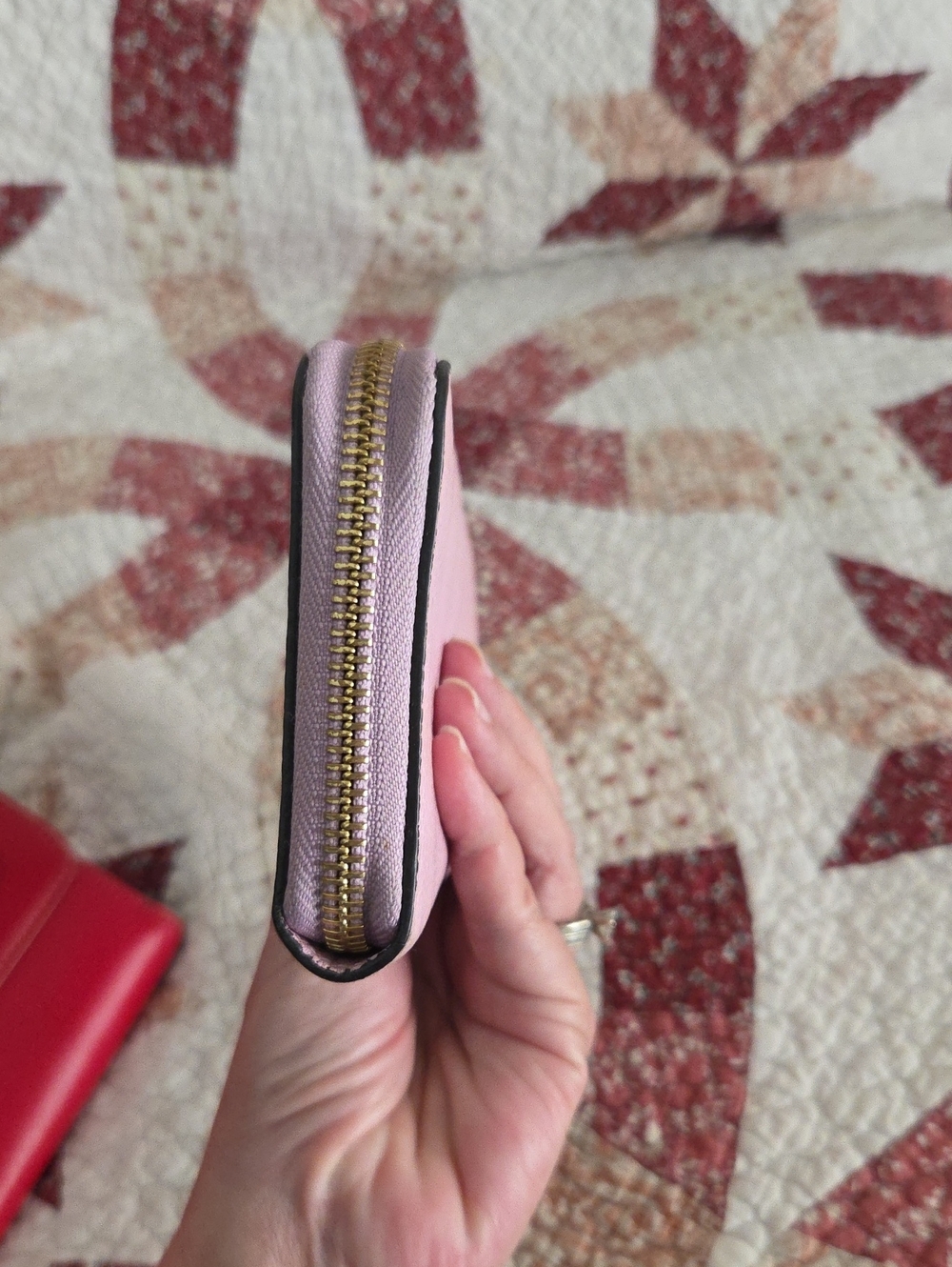 Furla Pink Zip-Around Leather Wallet - Picture 6 of 11